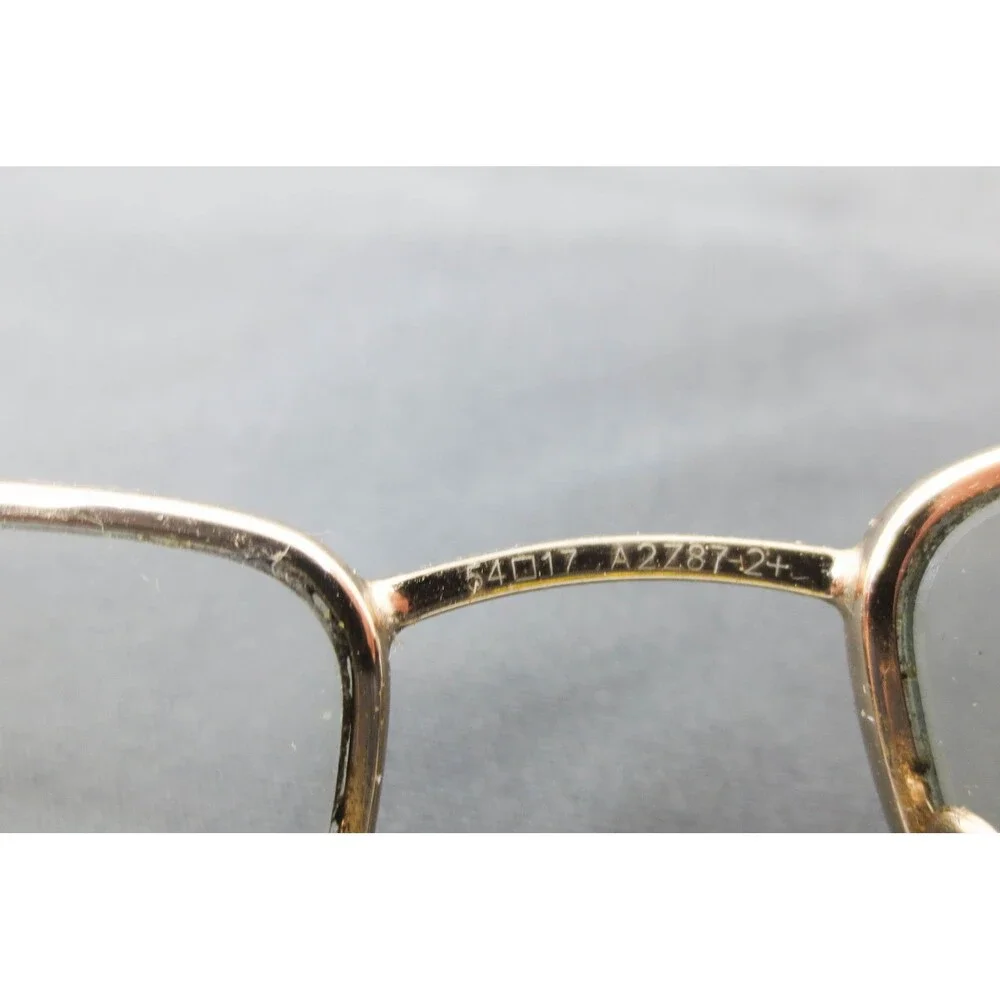 A2 Hilco 1601 Black Silver Rectangular Eyeglasses Frames 54-17-135 A2-555 BLCK